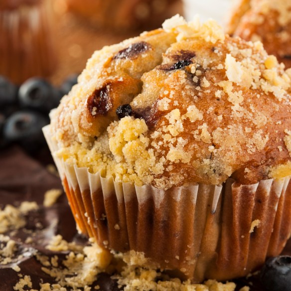 Homemade Blueberry Muffins for Breakfast