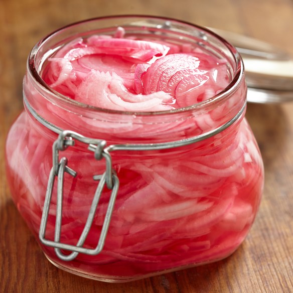 Pickled red onions